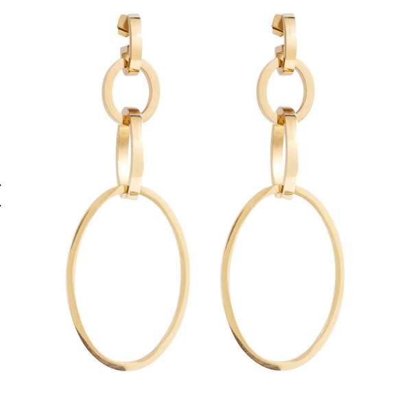 NWT Cassio Gold Earrings - Picture 2 of 4